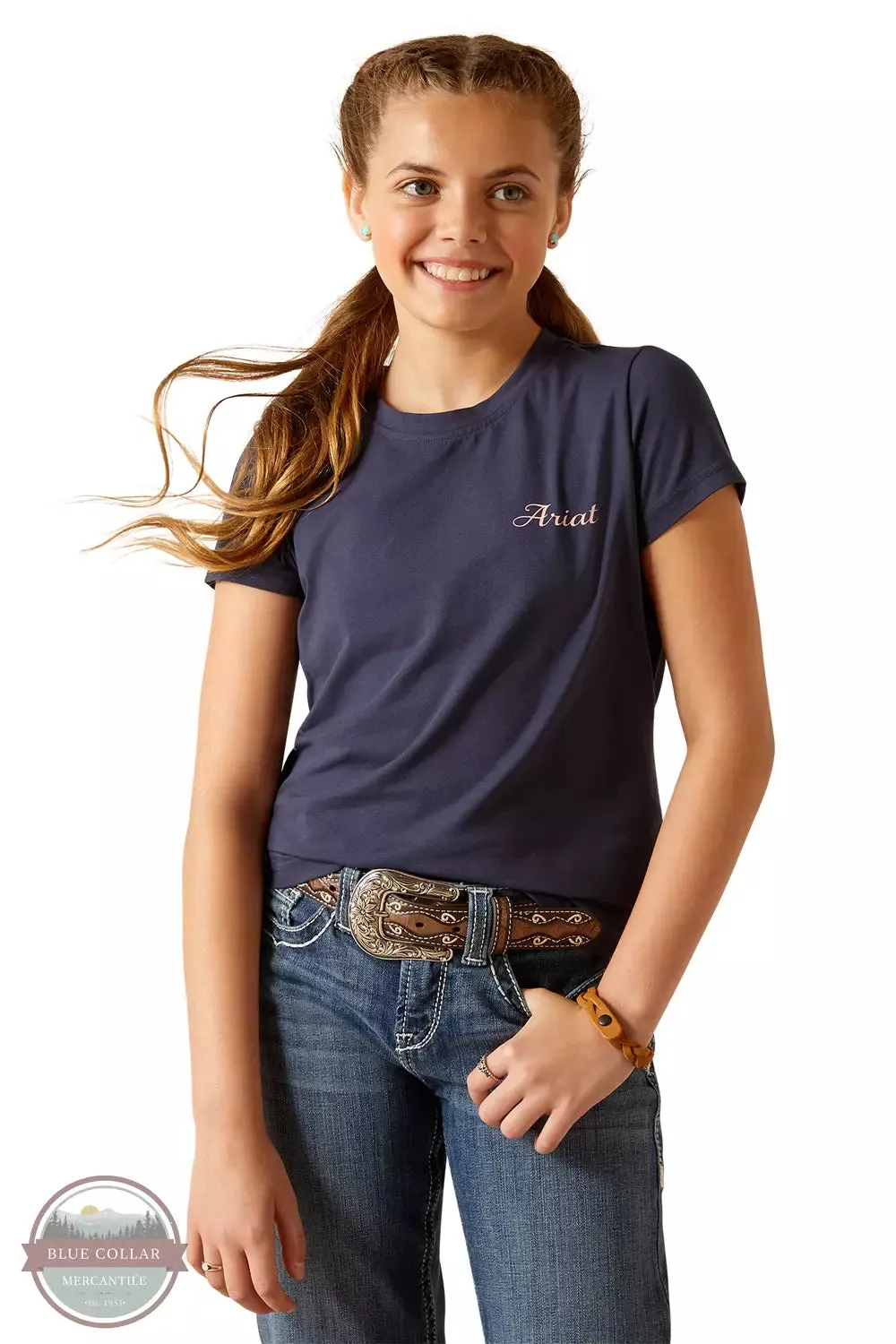 10048555 Pretty Shield T-Shirt in Navy Eclipse