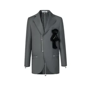 13 De Marzo Palda Bear Zipper Suit Gray