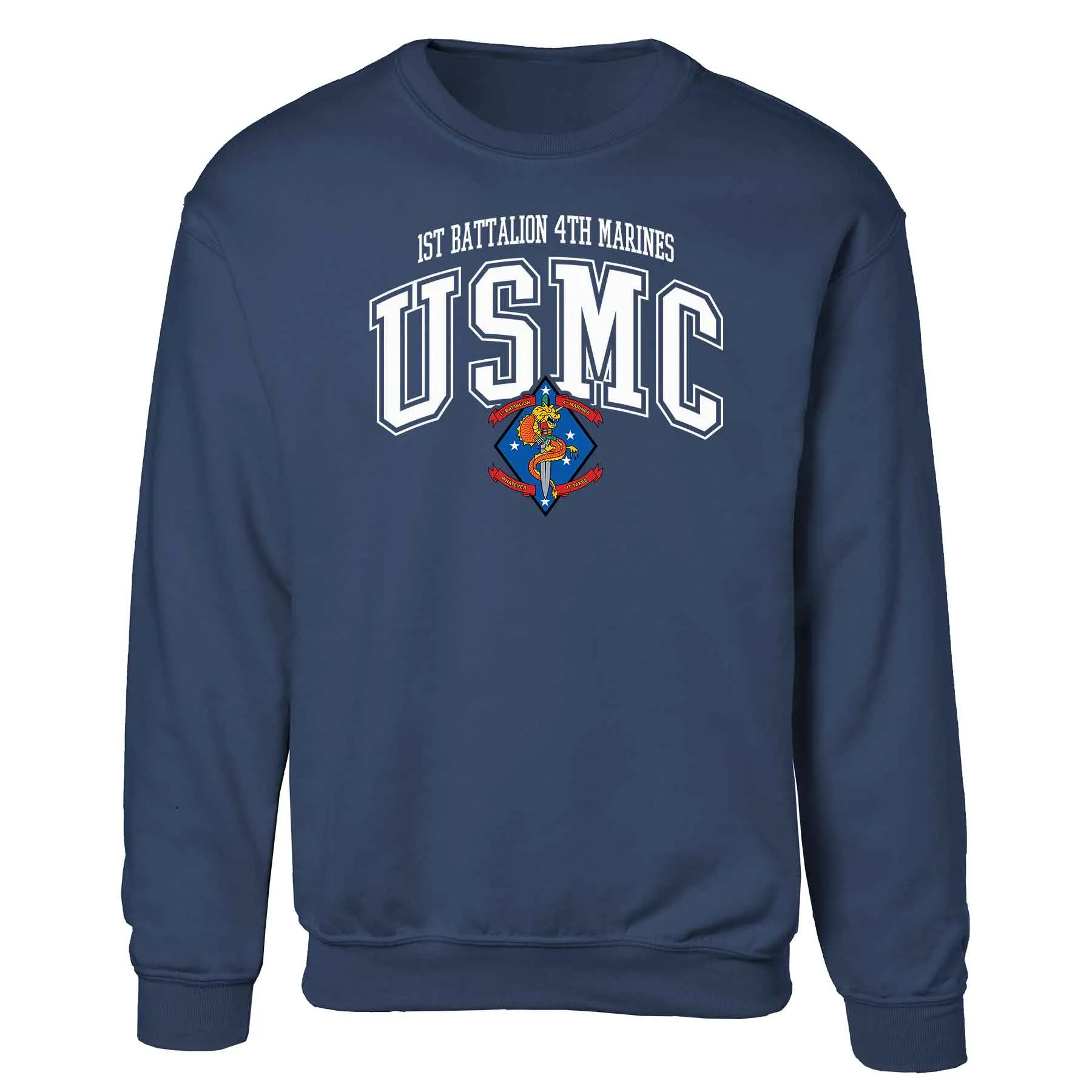 1st Battalion 4th Marines Arched Sweatshirt