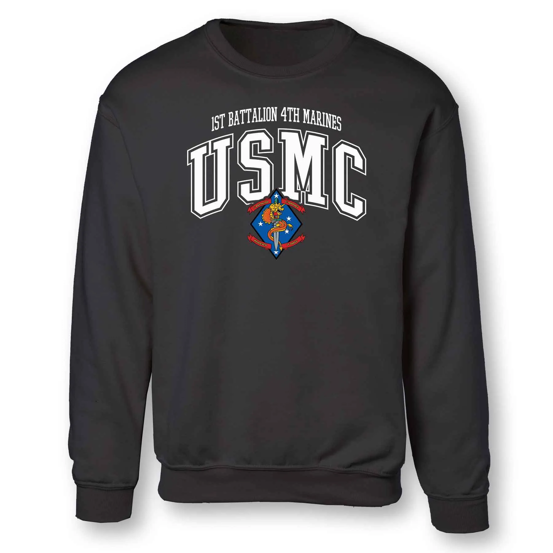 1st Battalion 4th Marines Arched Sweatshirt