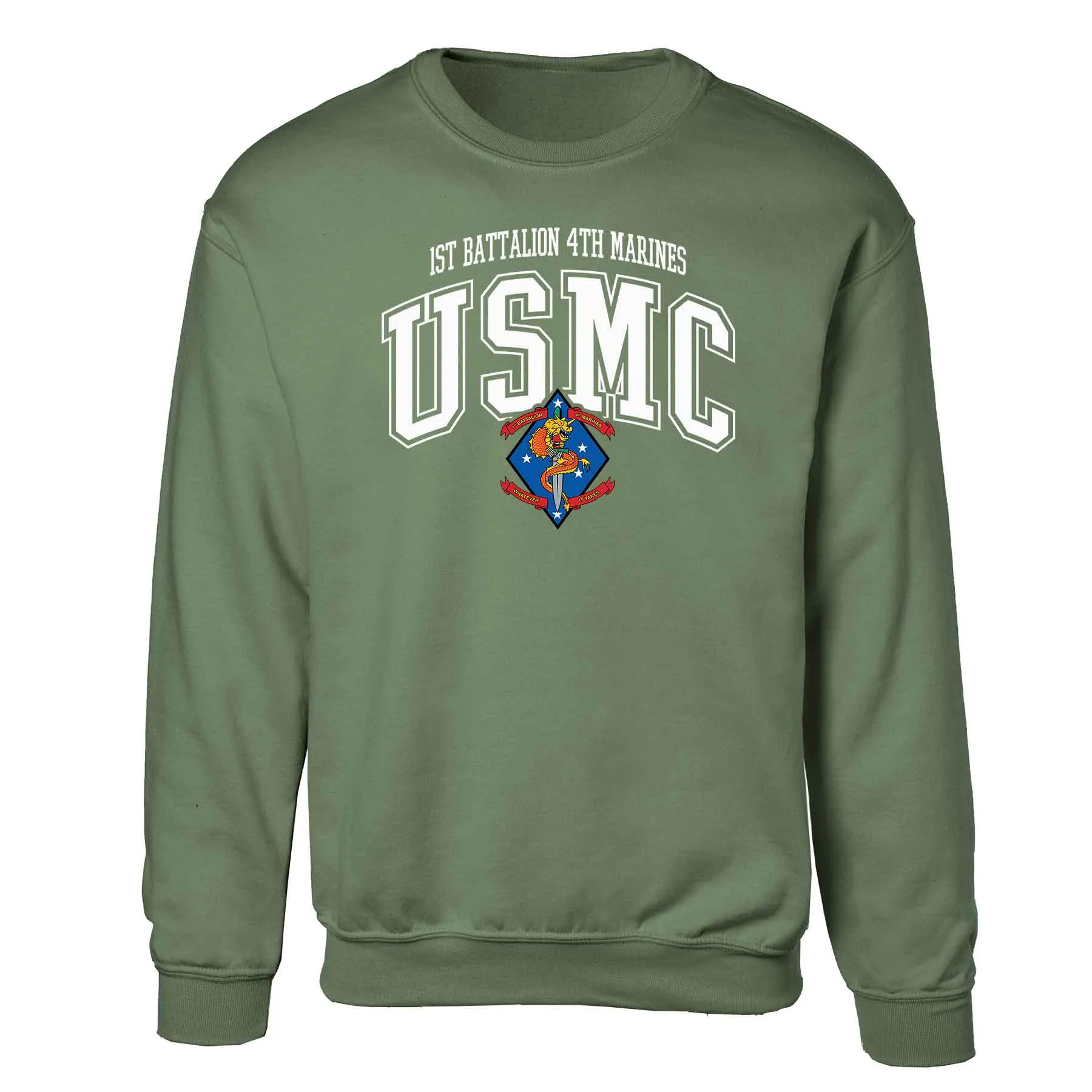 1st Battalion 4th Marines Arched Sweatshirt