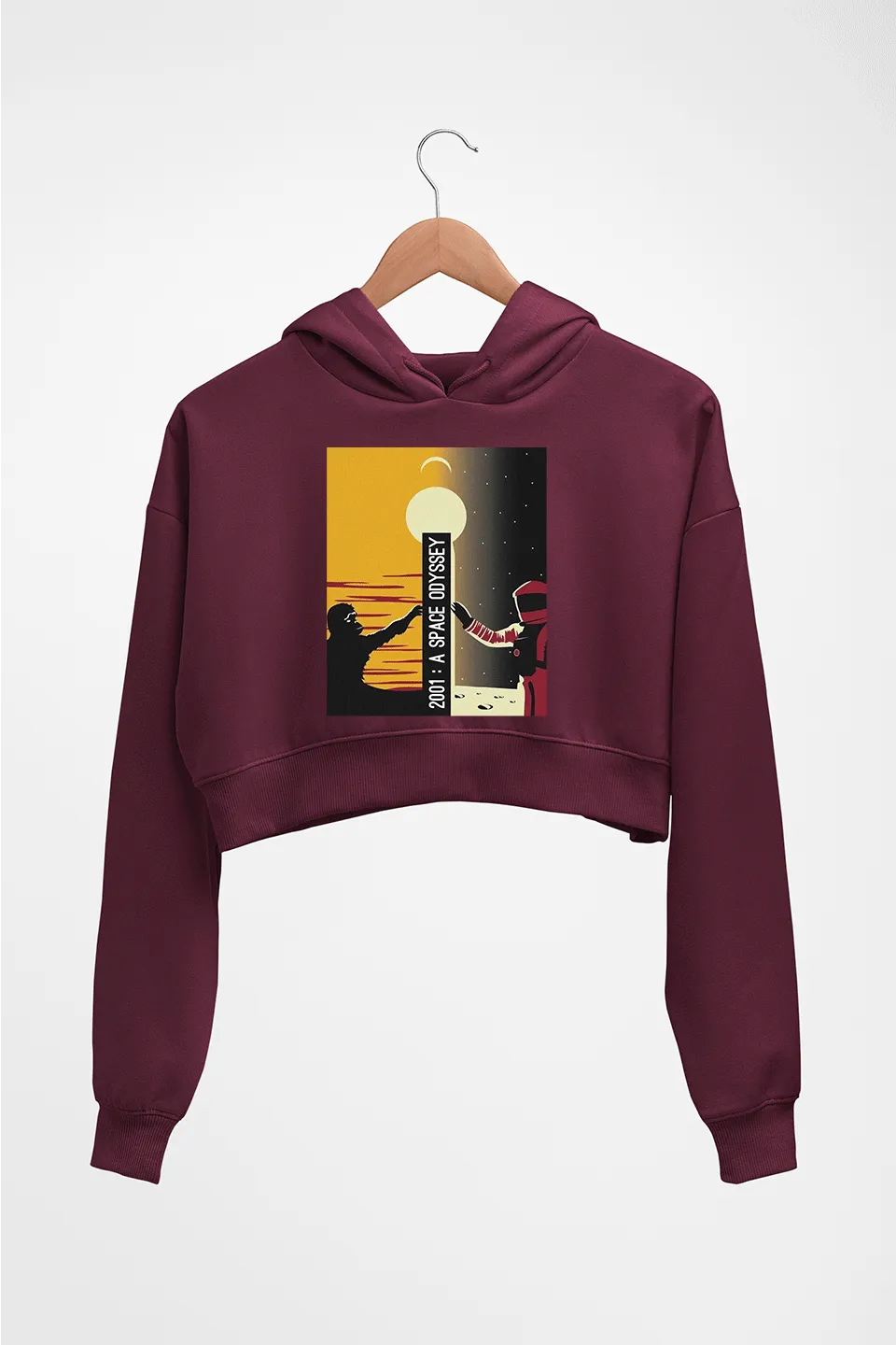 2001 A Space Odyssey Crop HOODIE FOR WOMEN