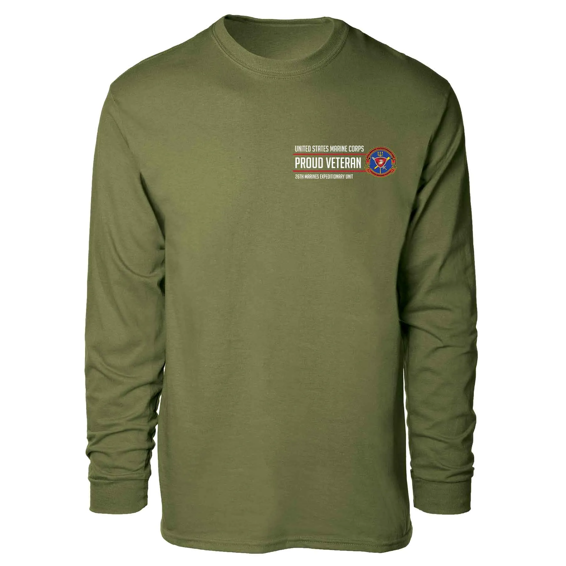 26th Marines Expeditionary Proud Veteran Long Sleeve T-shirt