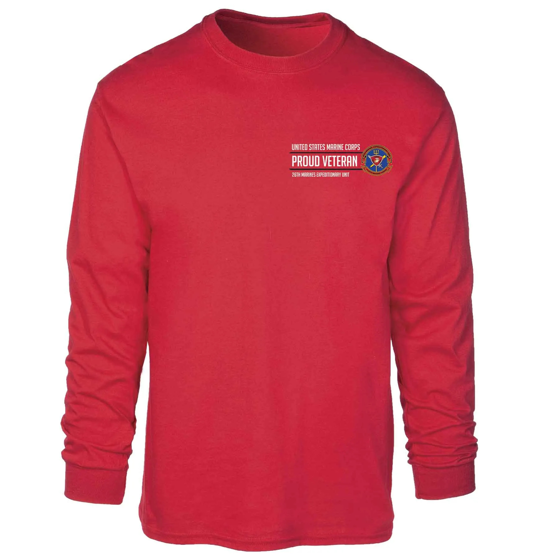 26th Marines Expeditionary Proud Veteran Long Sleeve T-shirt