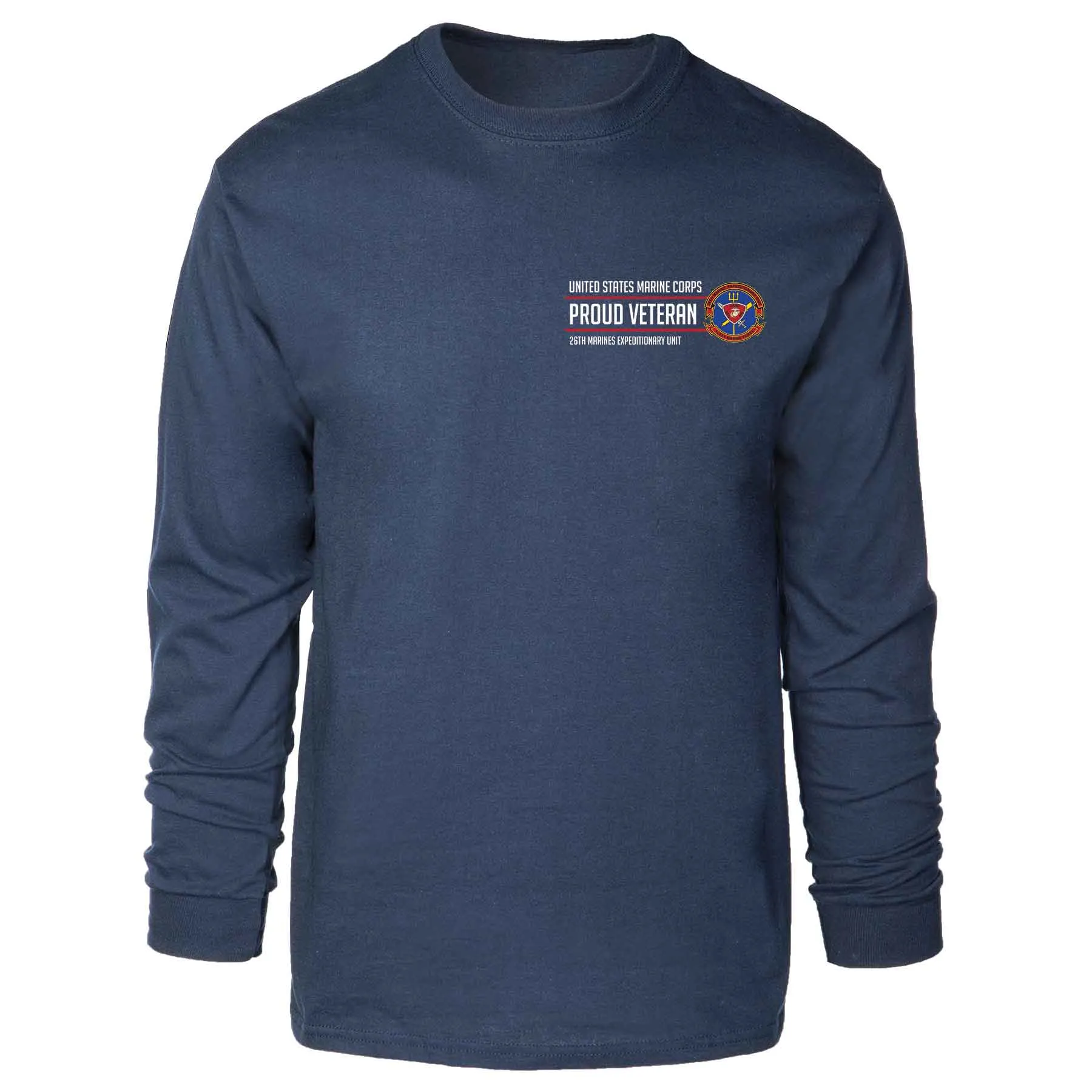 26th Marines Expeditionary Proud Veteran Long Sleeve T-shirt