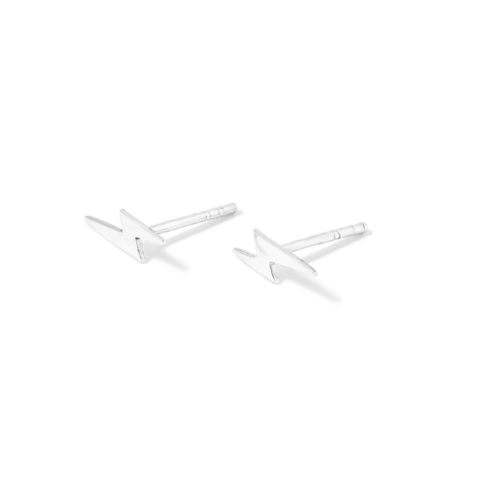 925 Pure Sterling Silver Lightening Bolt Studs Earring For Women