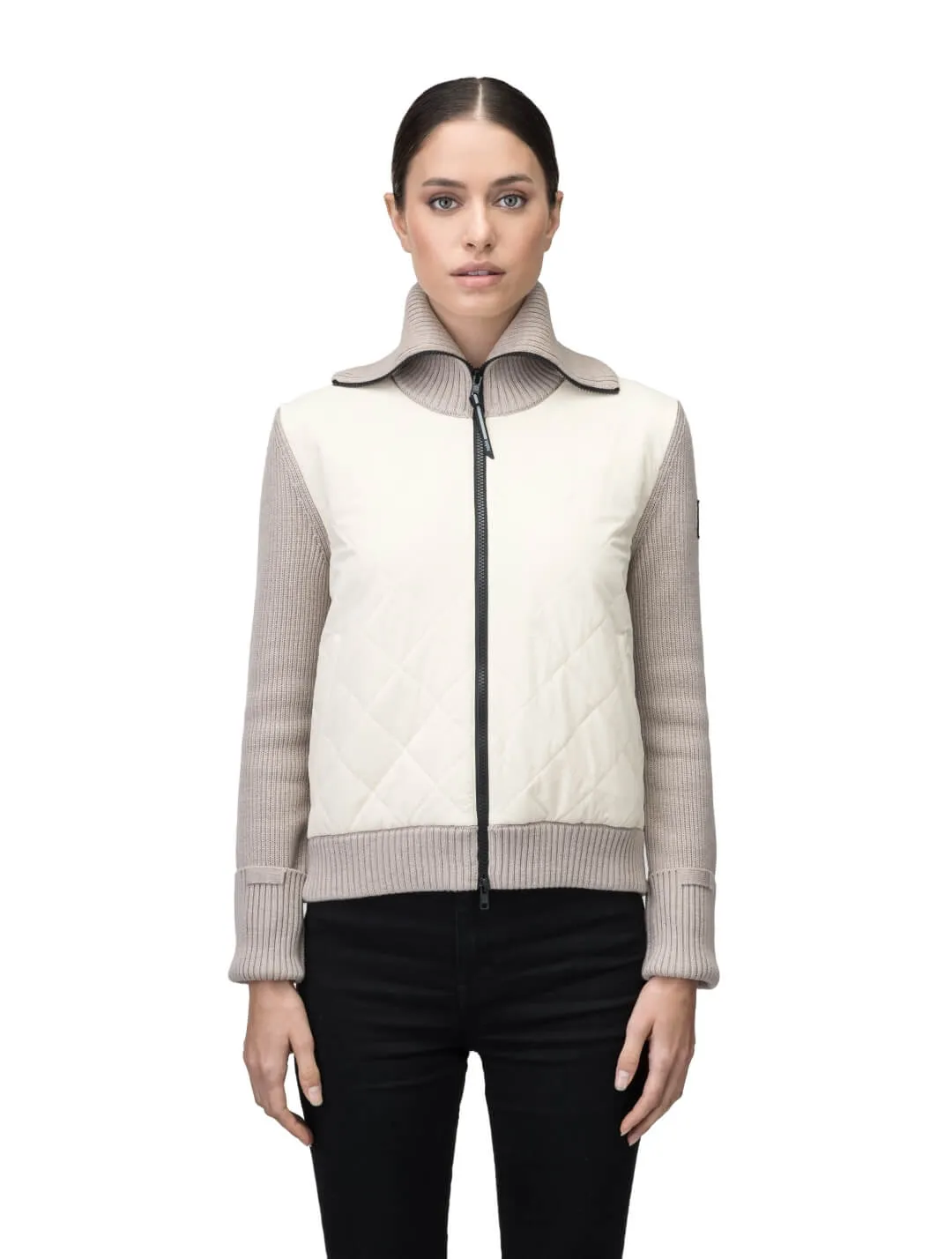 Ada Women's Quilted Full Zip Sweater