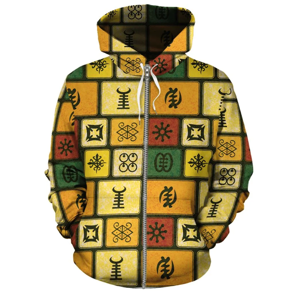 Adinkra Symbols All-over Hoodie