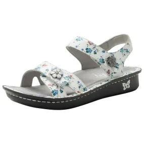 Alegria Vienna White Multi Flower Sandal (Women's)