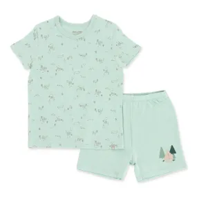 An Adventure Bamboo Toddler Tee Set (Green)