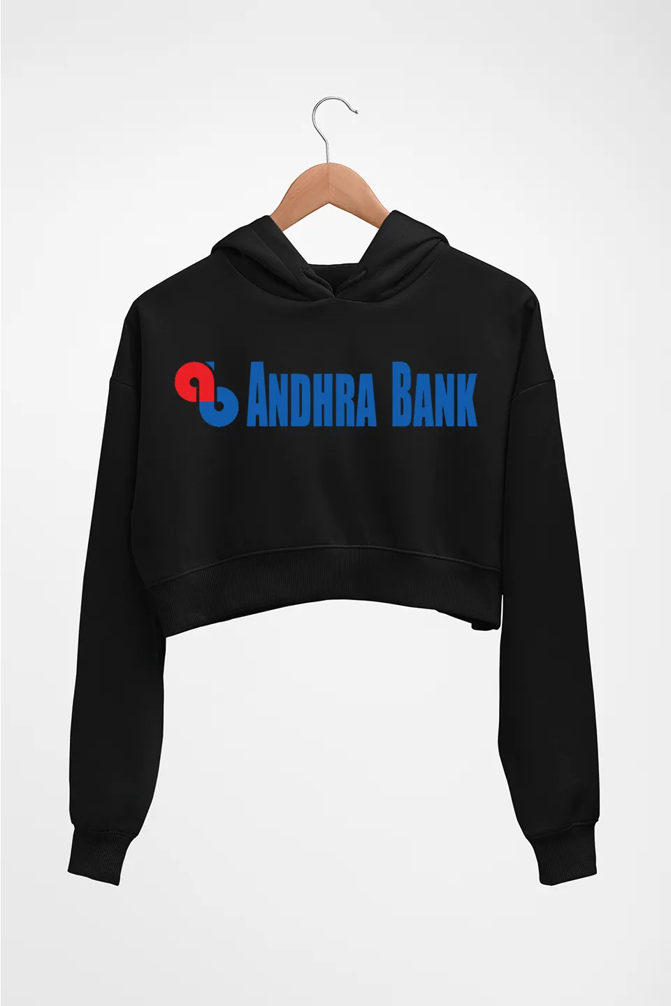 Andhra Bank Crop HOODIE FOR WOMEN