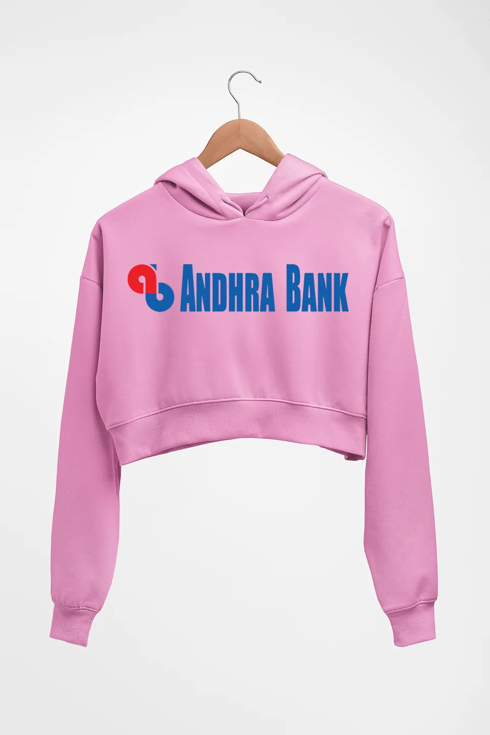 Andhra Bank Crop HOODIE FOR WOMEN