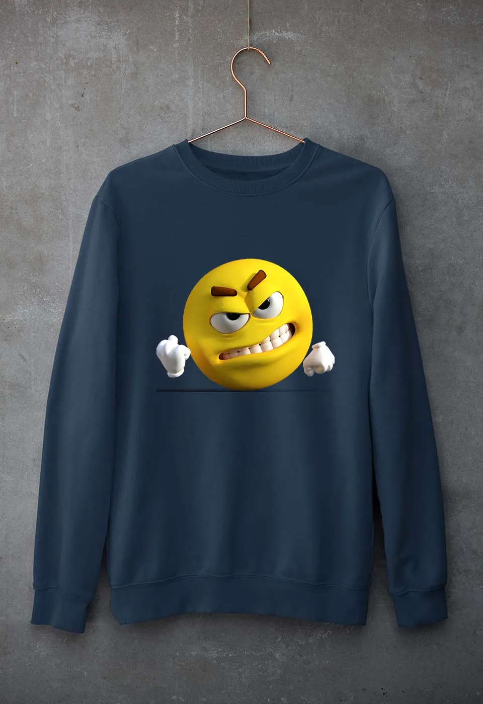 Angry Emoji Unisex Sweatshirt for Men/Women