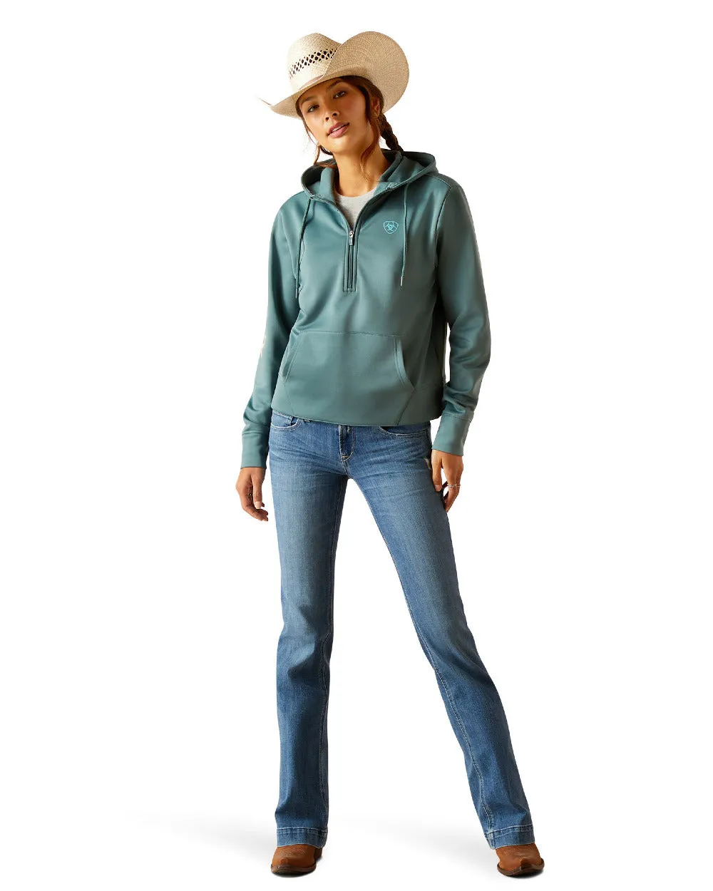 Ariat Womens Tek Half Zip Hoodie