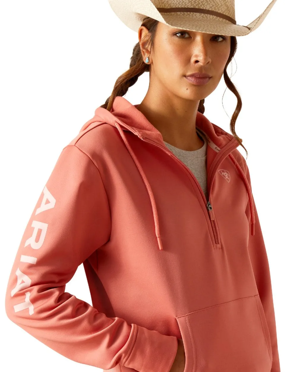 Ariat Womens Tek Half Zip Hoodie