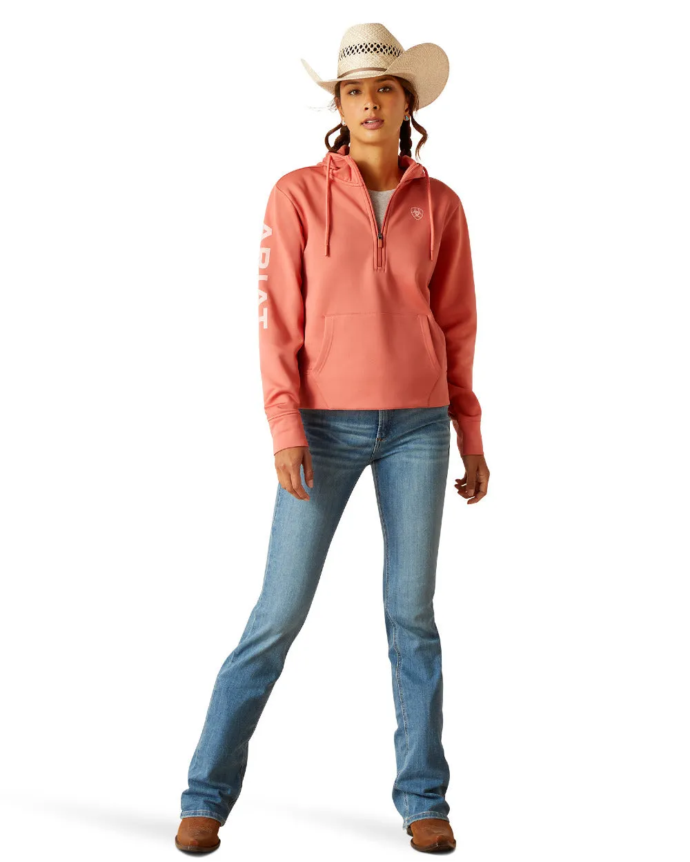 Ariat Womens Tek Half Zip Hoodie