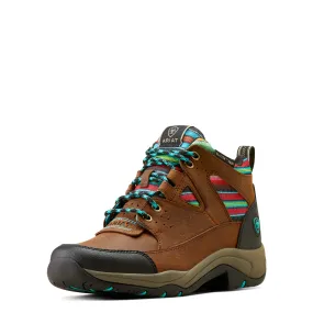 Ariat Womens Terrain VentTEK 360 Boot Arizona Brown/Turquoise Serape