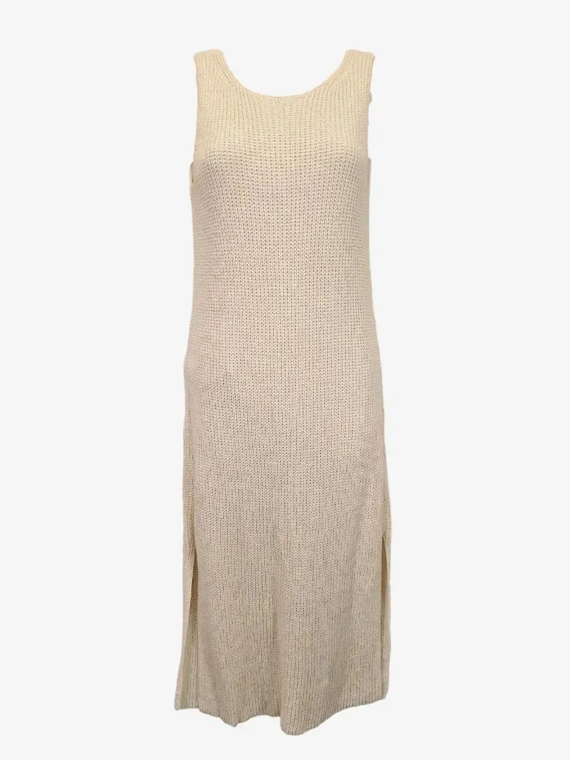 Assorted Brands Knitted U Back Cream Dress Size 6