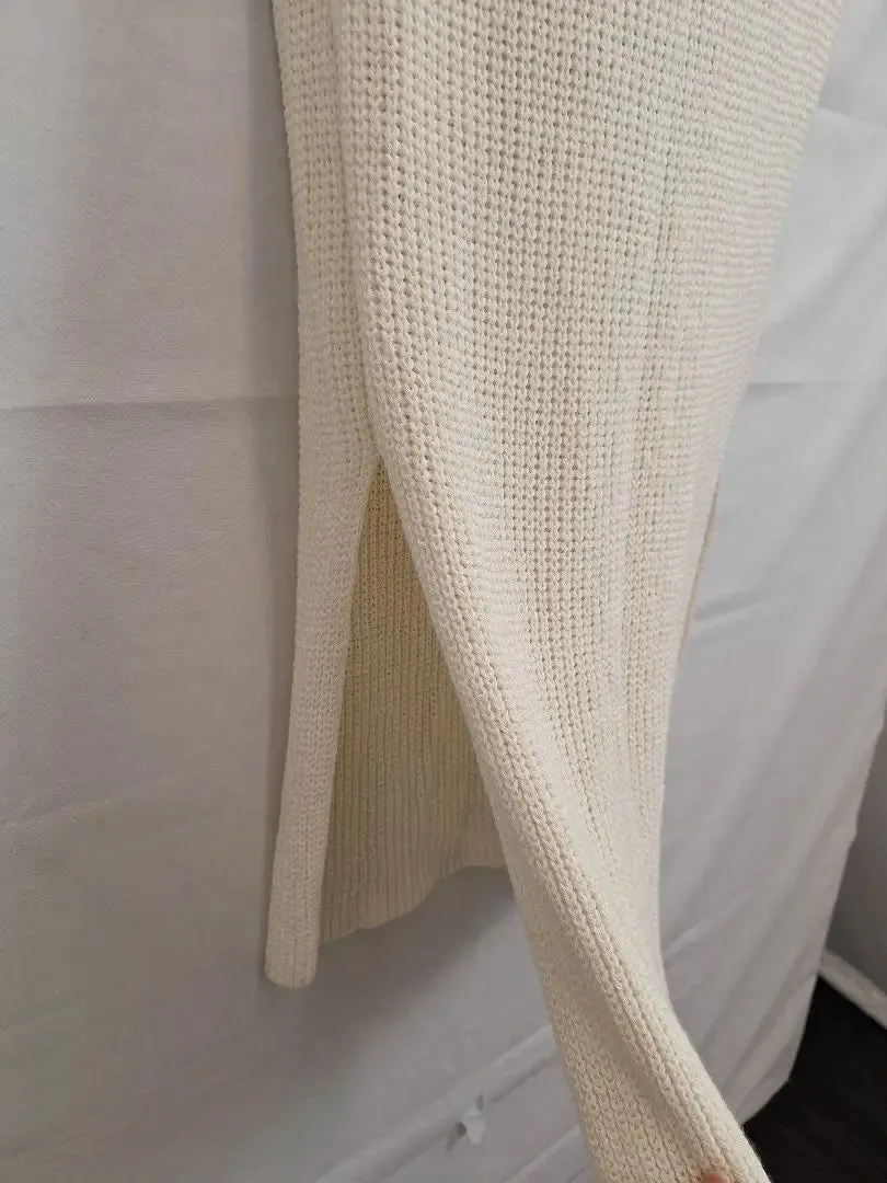 Assorted Brands Knitted U Back Cream Dress Size 6