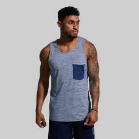 Athleisure Pocket Tank (Ocean)