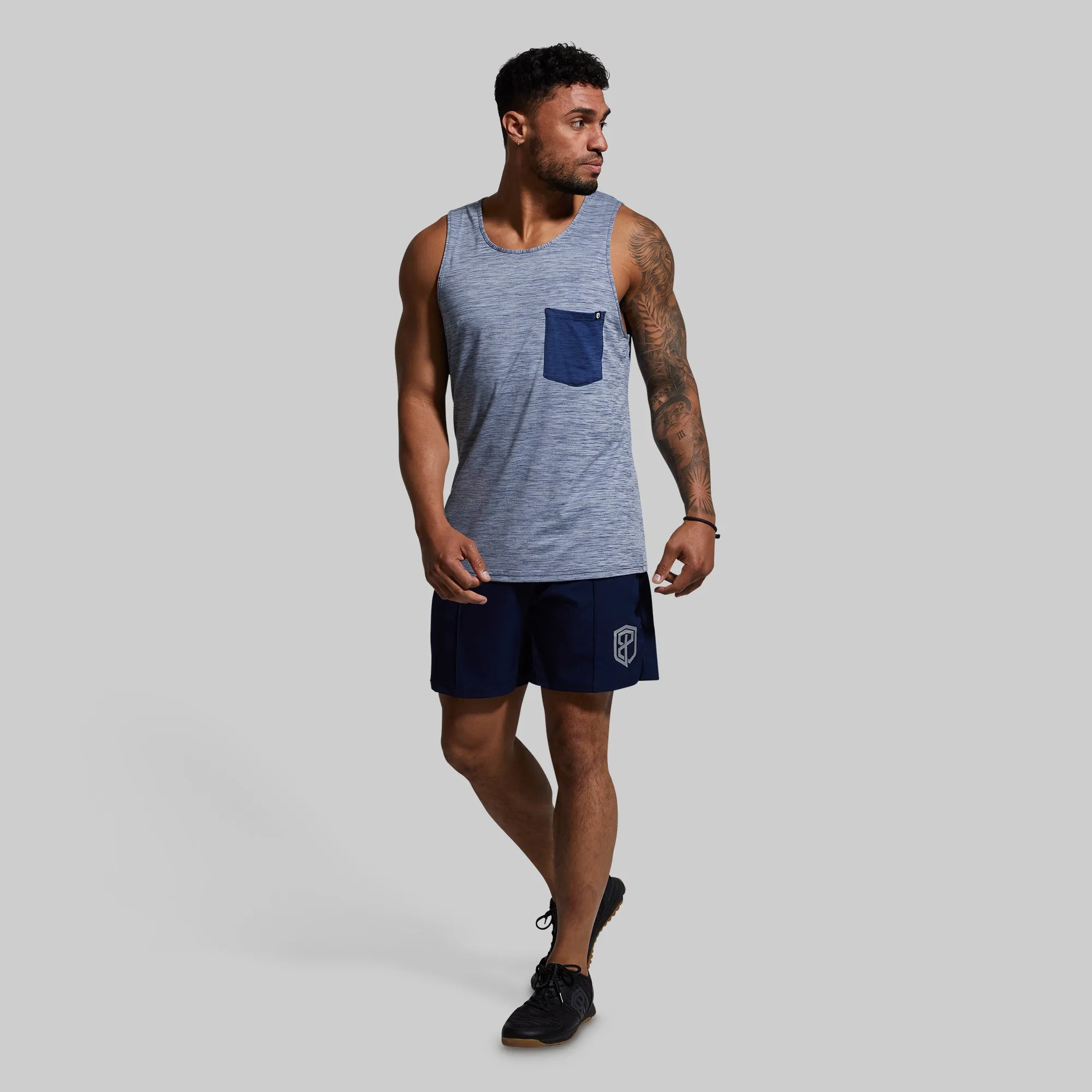 Athleisure Pocket Tank (Ocean)