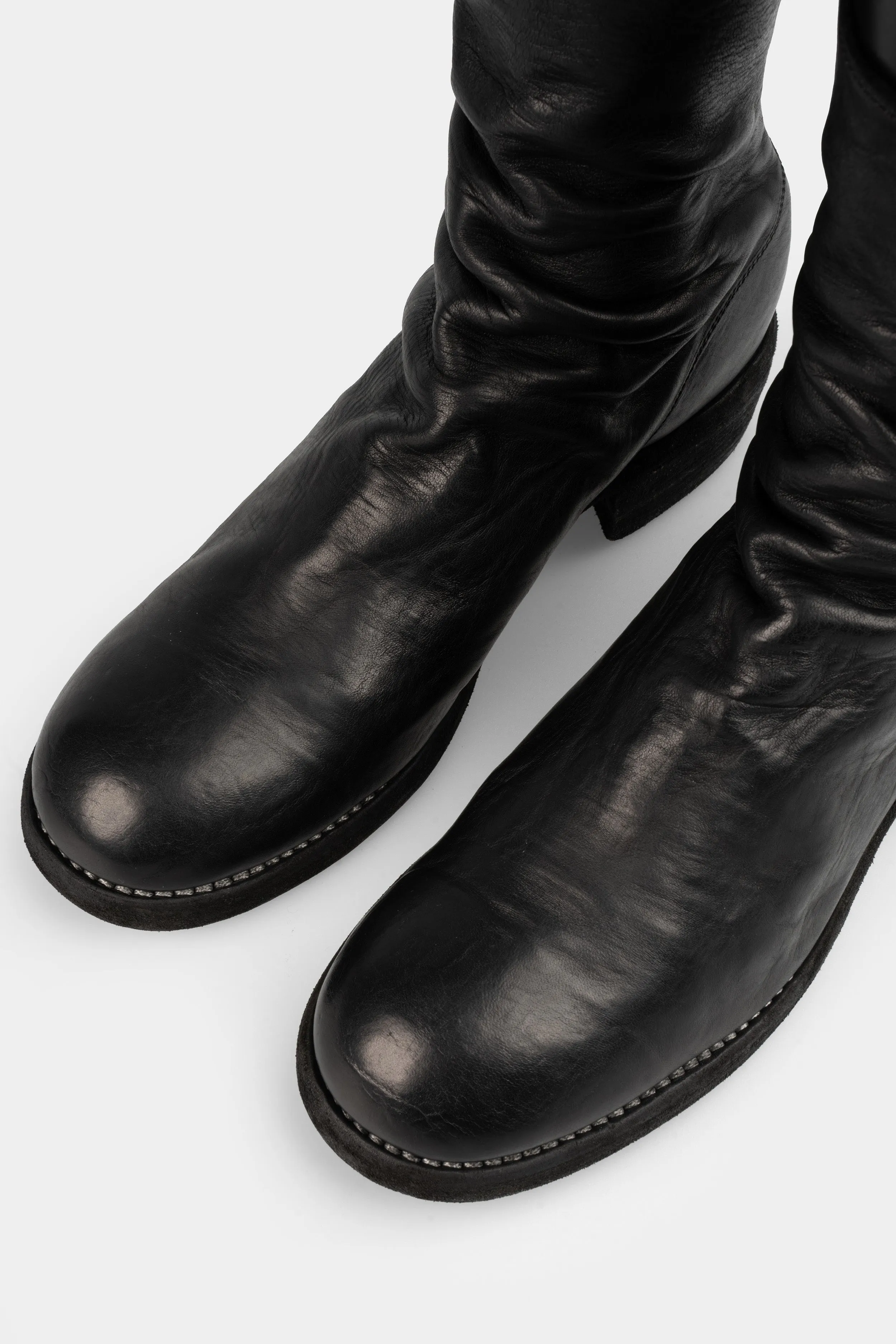 Back zip leather boots | 788ZX