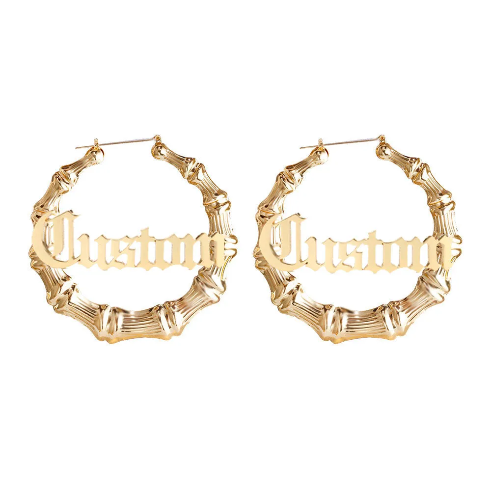 Bamboo Hoop Earrings- Gifts For Women