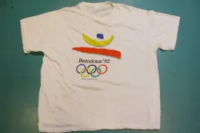 Barcelona '92 Summer Olympics 90's Vintage Olympian T-Shirt