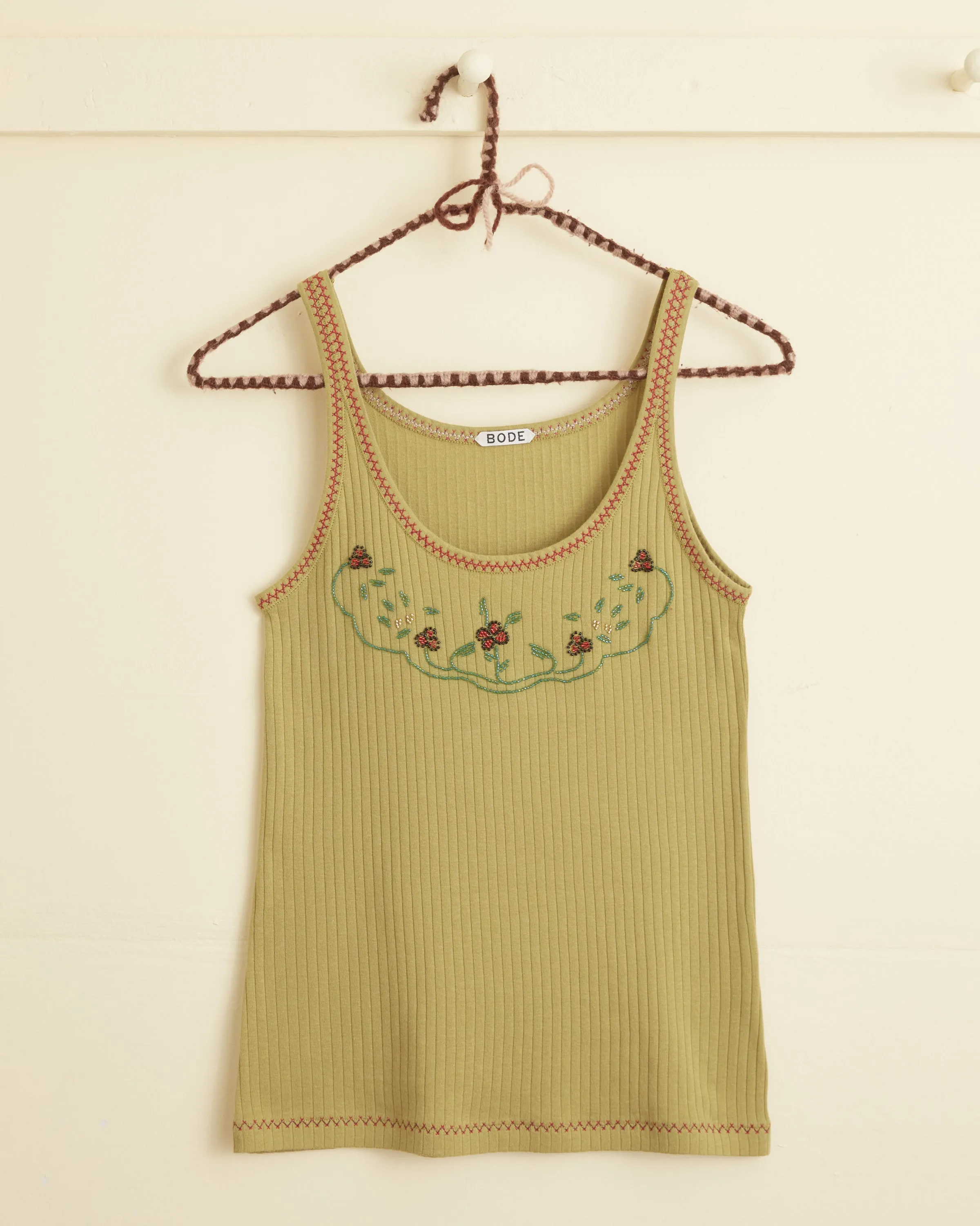 Beaded Dahlia Tank