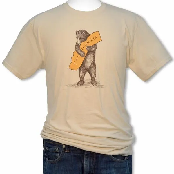 Bear Hugging California adult tee