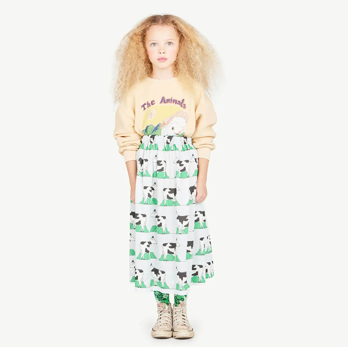 Bear Kids Sweatshirt in Beige by The Animals Observatory