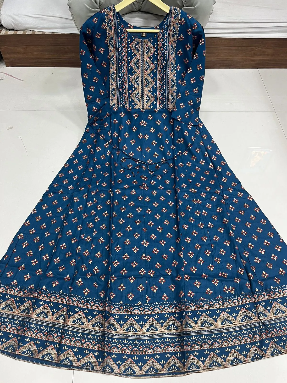 Beautiful Women Blue Ethnic Gown