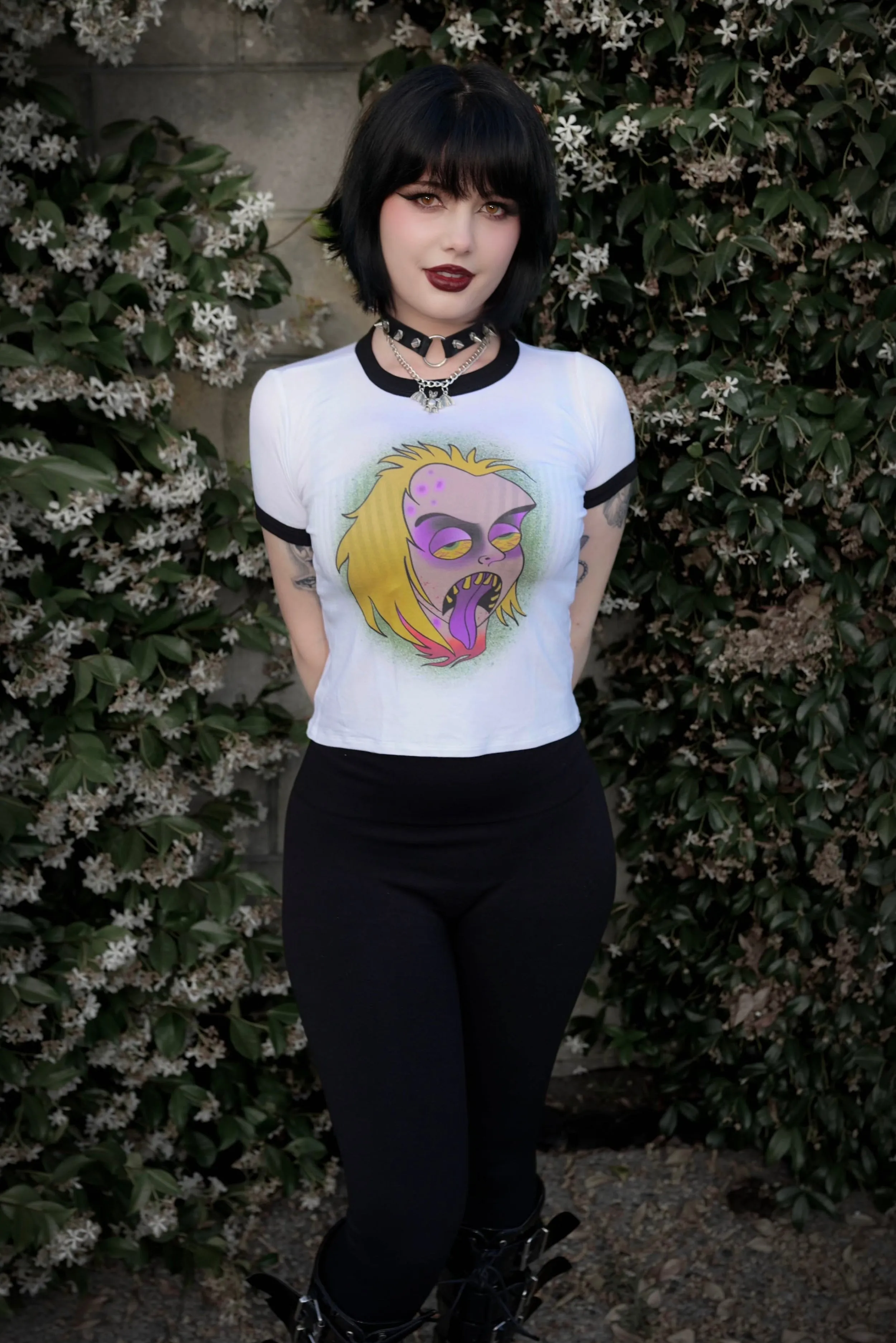 Beetlejuice (Face) Ringer Tee