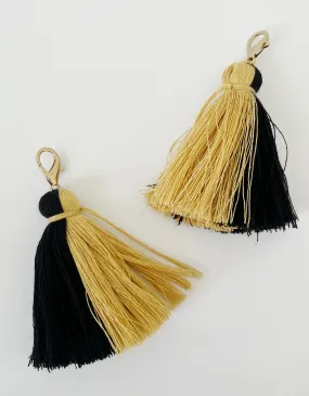 Big Kids Tassel Sets - Black/Gold