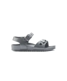 Birkenstock Kids Rio EVA Metallic Silver Sandals