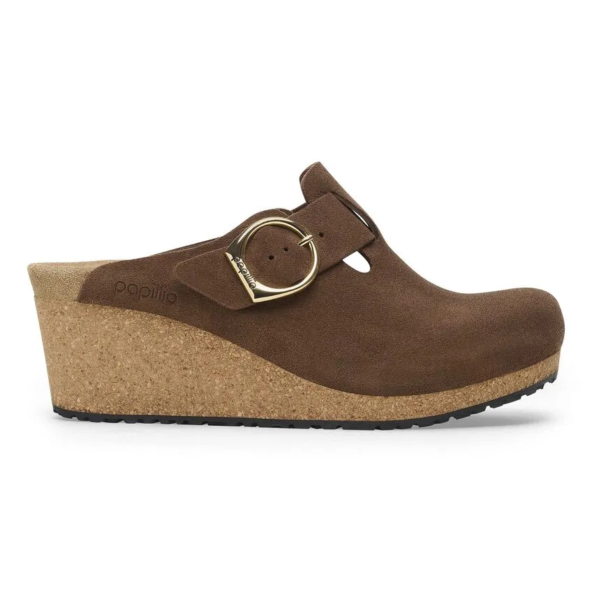 BIRKENSTOCK Women's Fanny Ring-Buckle Suede Leather (Dark Tea)