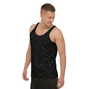 Black Sprinkles Unisex Tank Top, Abstract Birthday Boy Tank Top For Men-Made in USA/EU