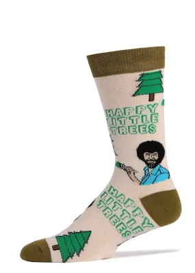 Bob Ross Happy Little Trees Men's Socks