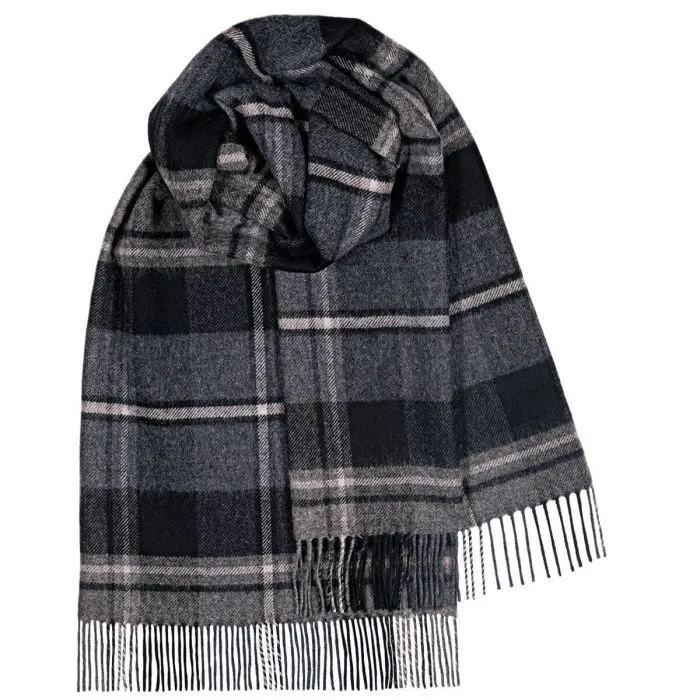 Bobbie MacRae Hunting Grey Tartan Lambswool Stole