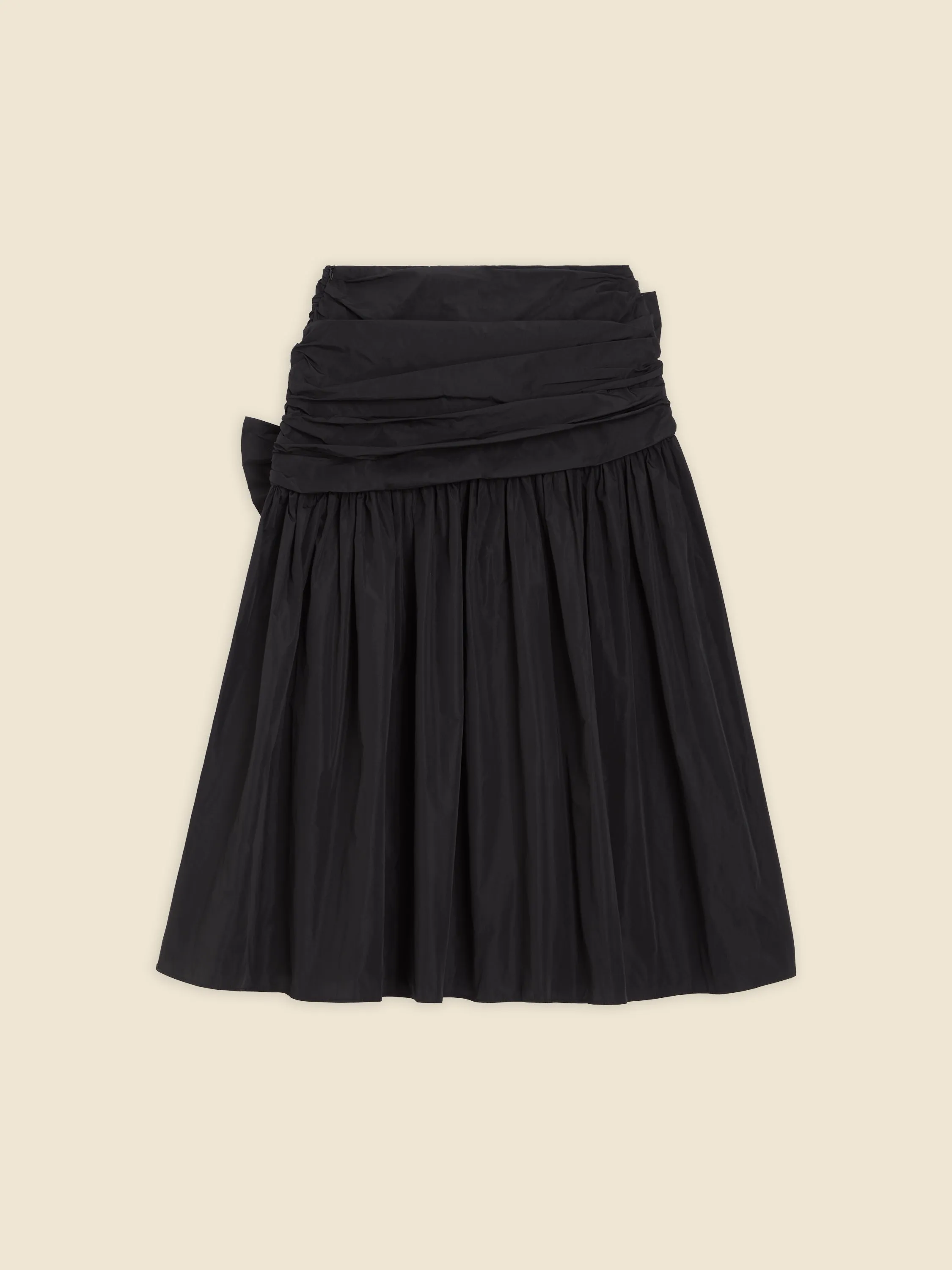 BOW DRAPE SKIRT