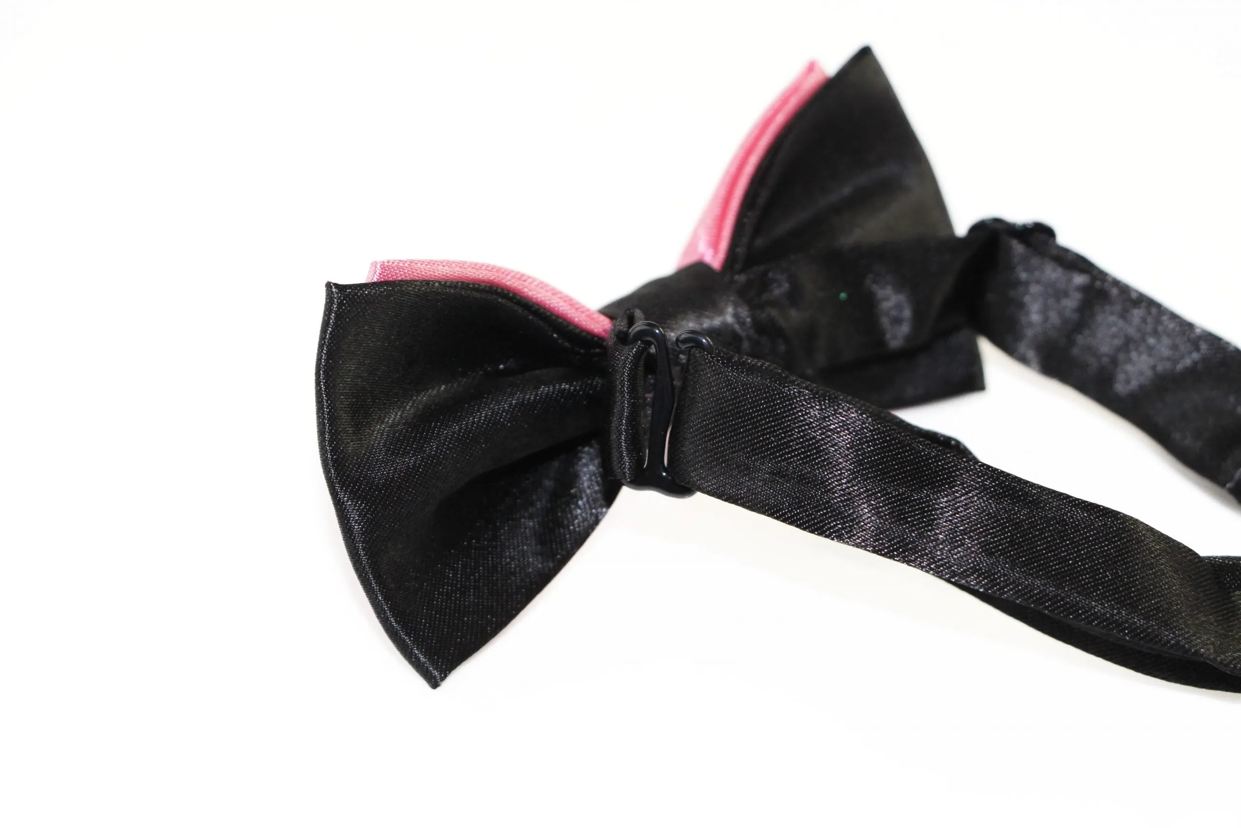 Boys Pink Two Tone Layer Bow Tie