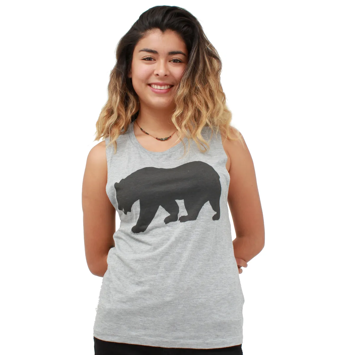 California Republic Bear Muscle Tank Top