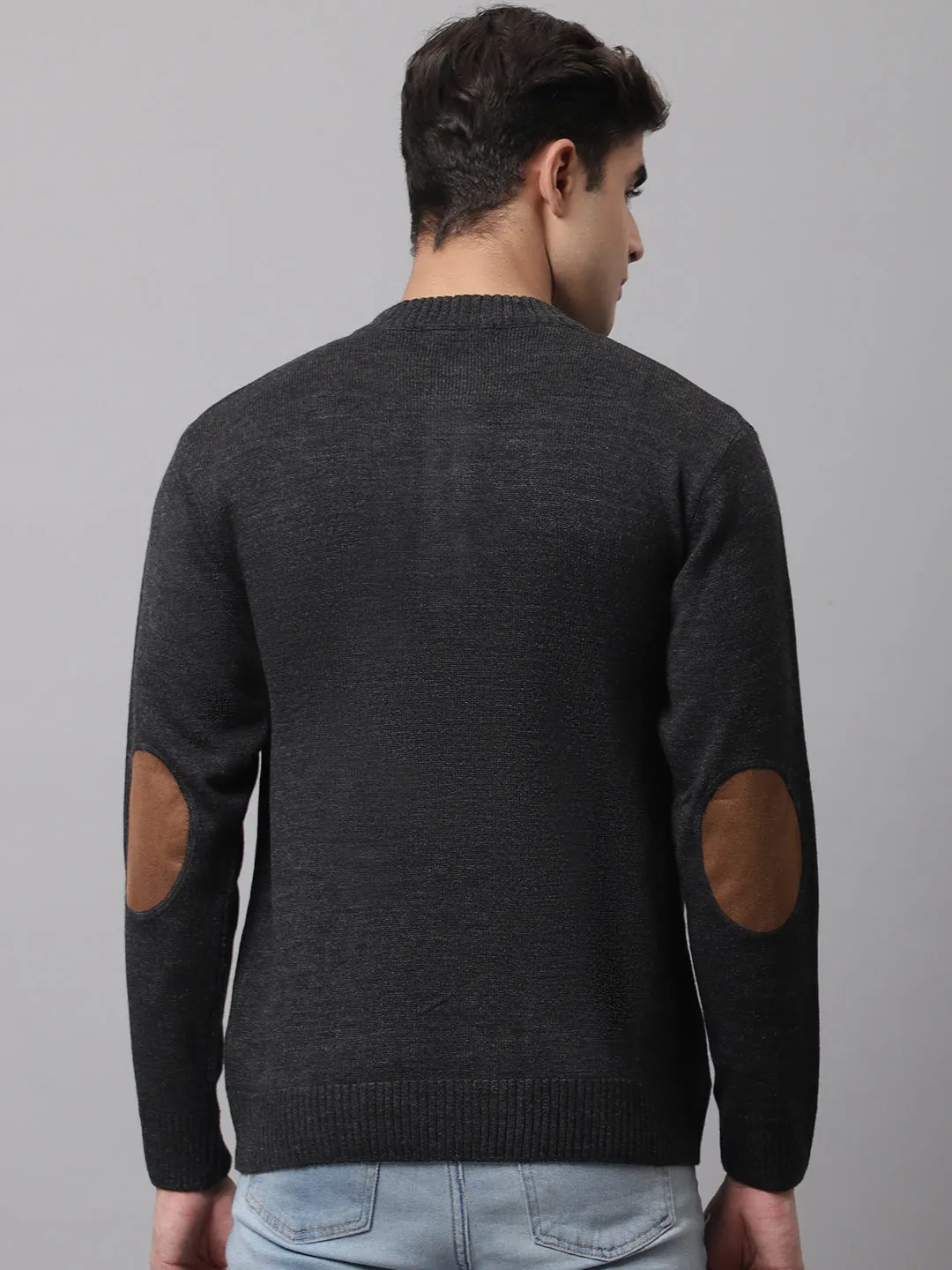 Cantabil  Men Anthra Melange Sweater