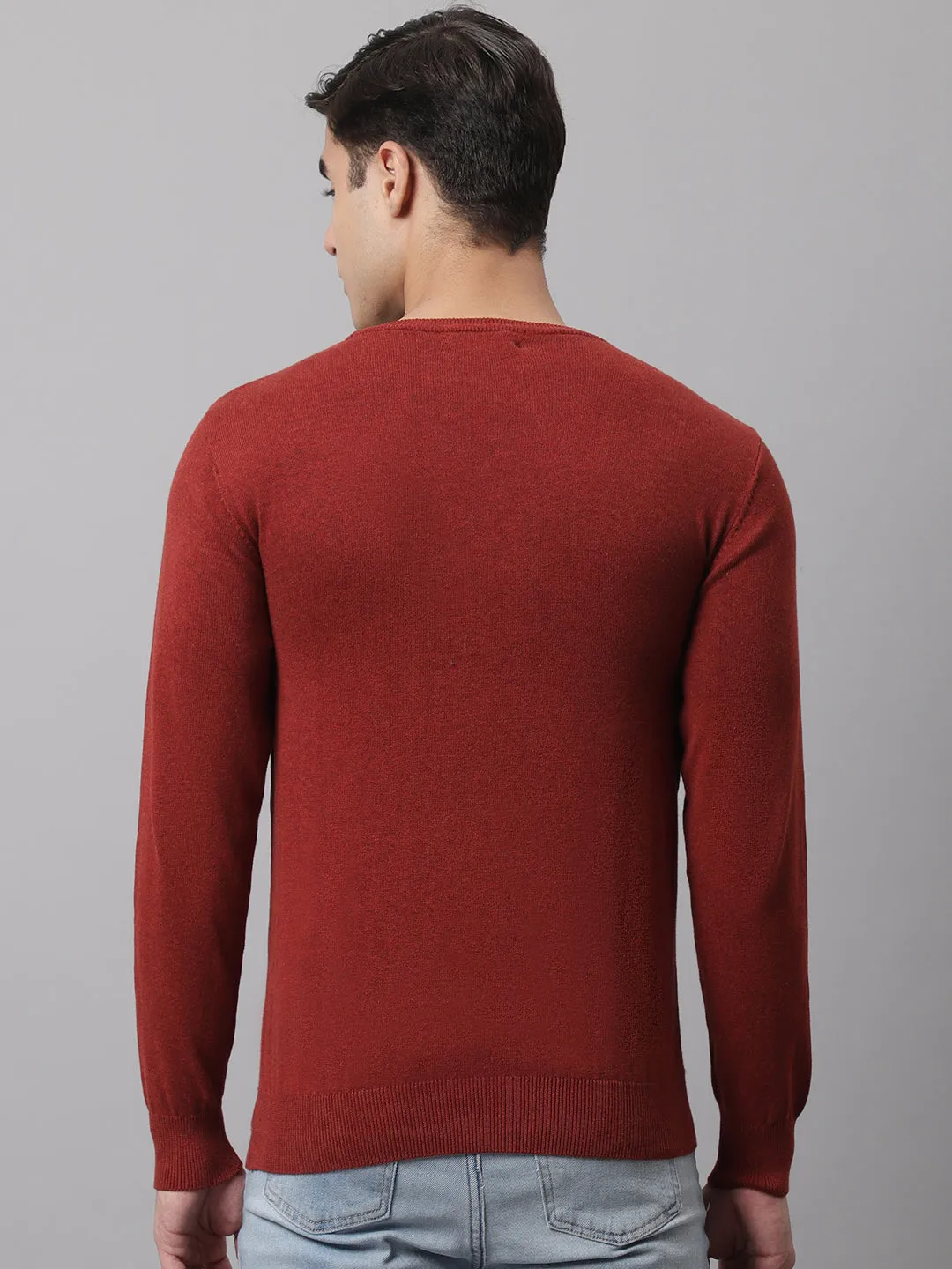 Cantabil  Rust Men Sweater