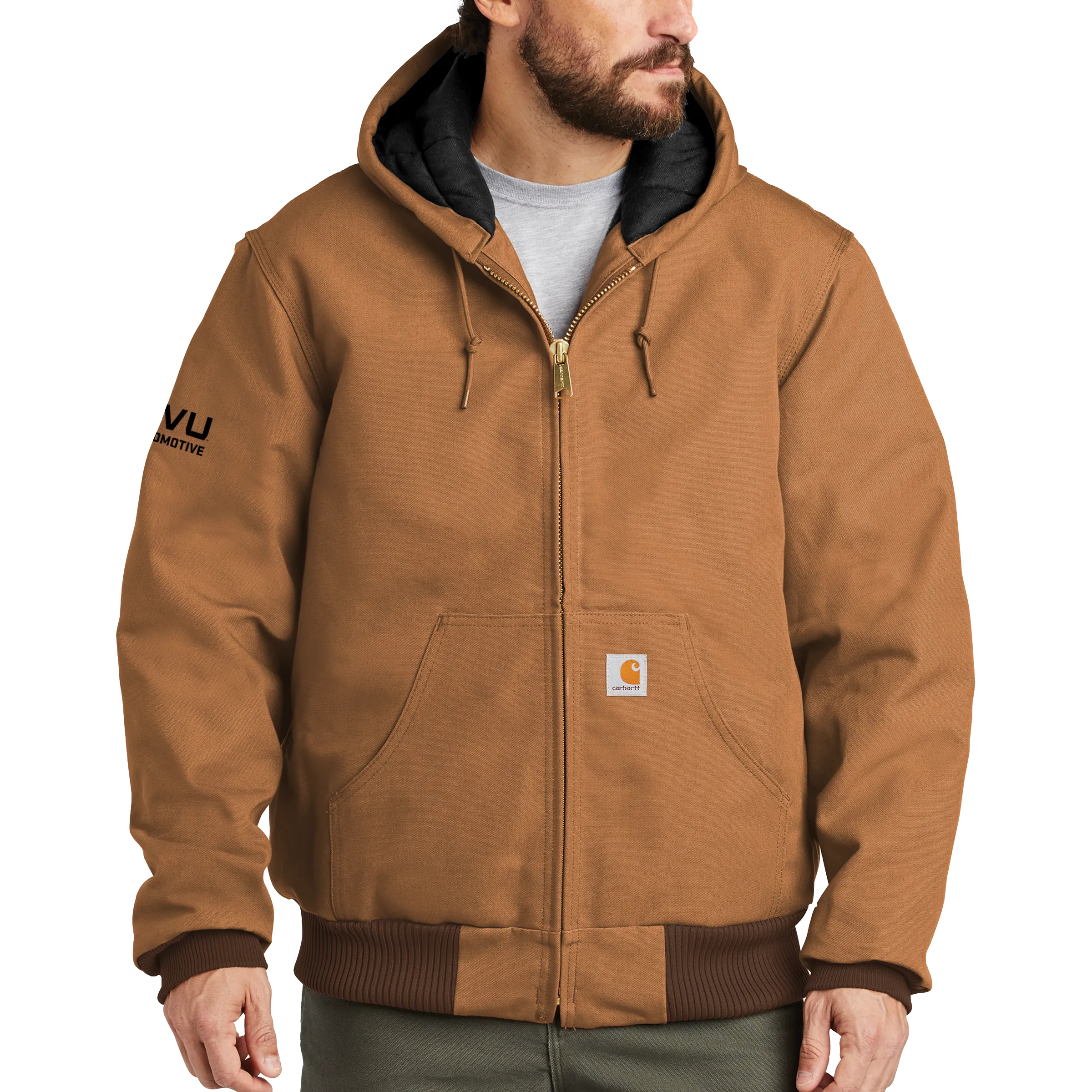 Carhartt Quilted-Flannel-Lined Duck Active Jac - UVU Automotive