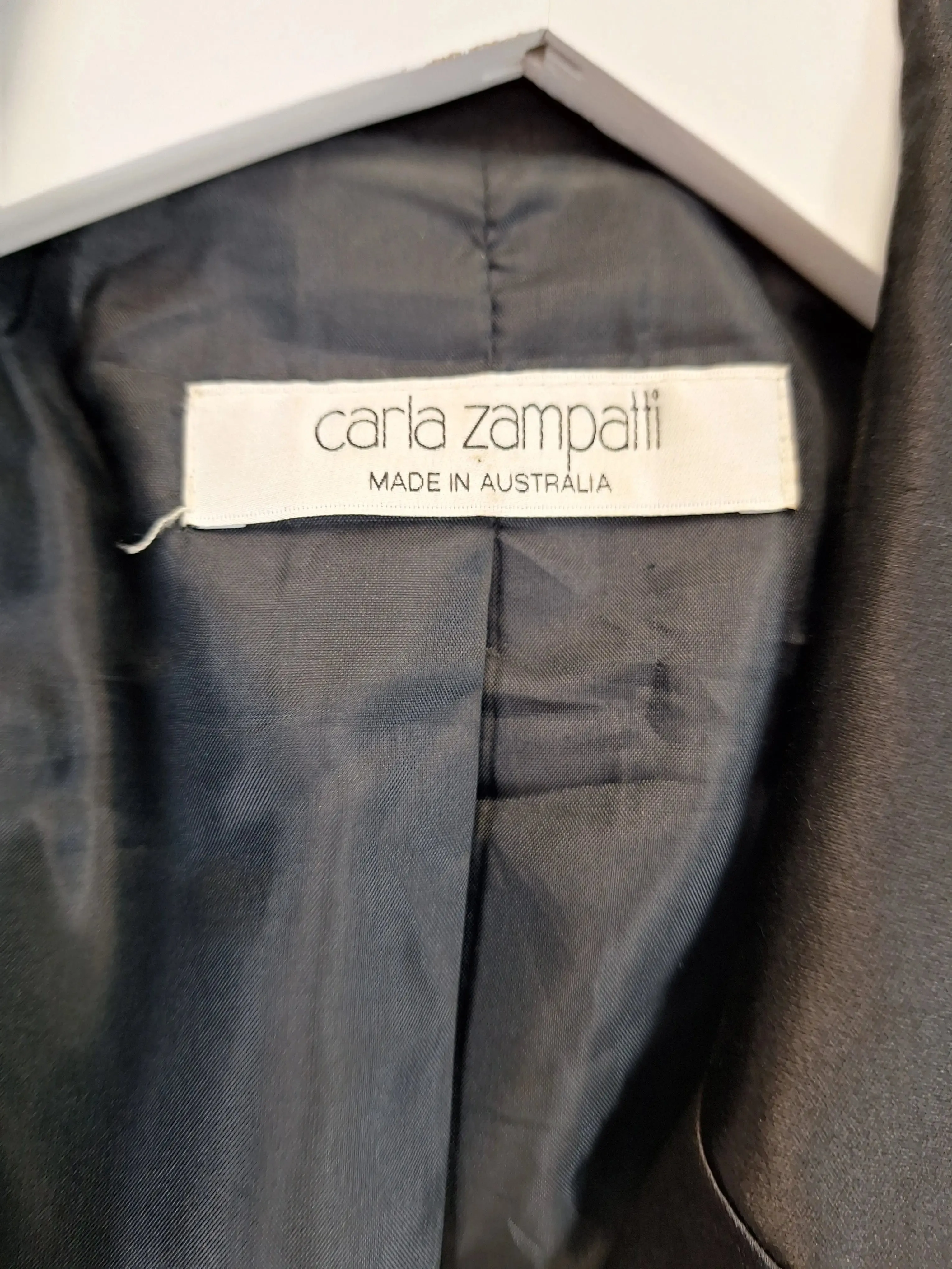 Carla Zampatti Plush Velvet Tuxedo Jacket Size 10