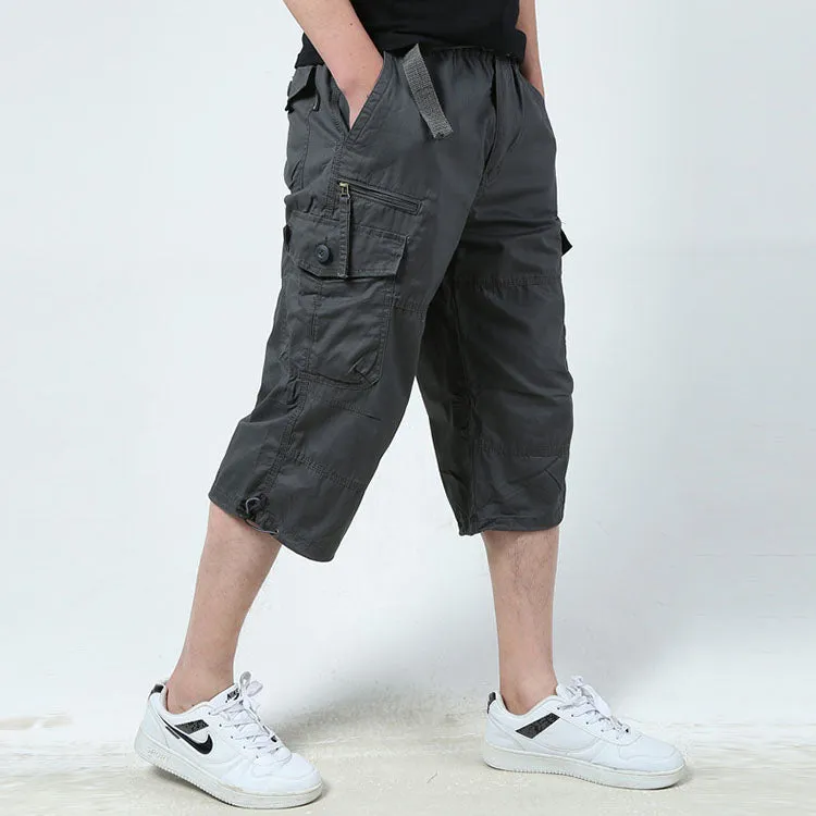 Casual Cotton Outdoor Multi Pockets Shorts