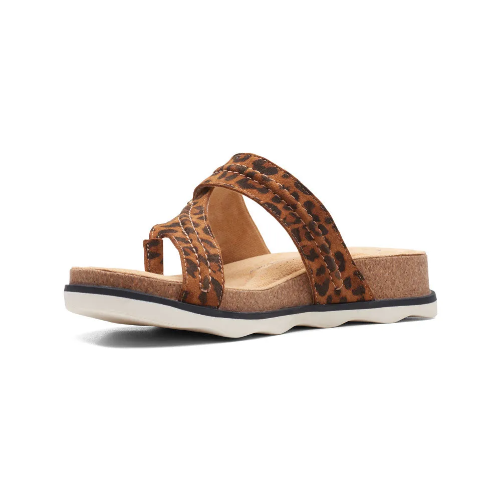 Clarks Brynn Madi Sandal Leopard Leather (Women's)