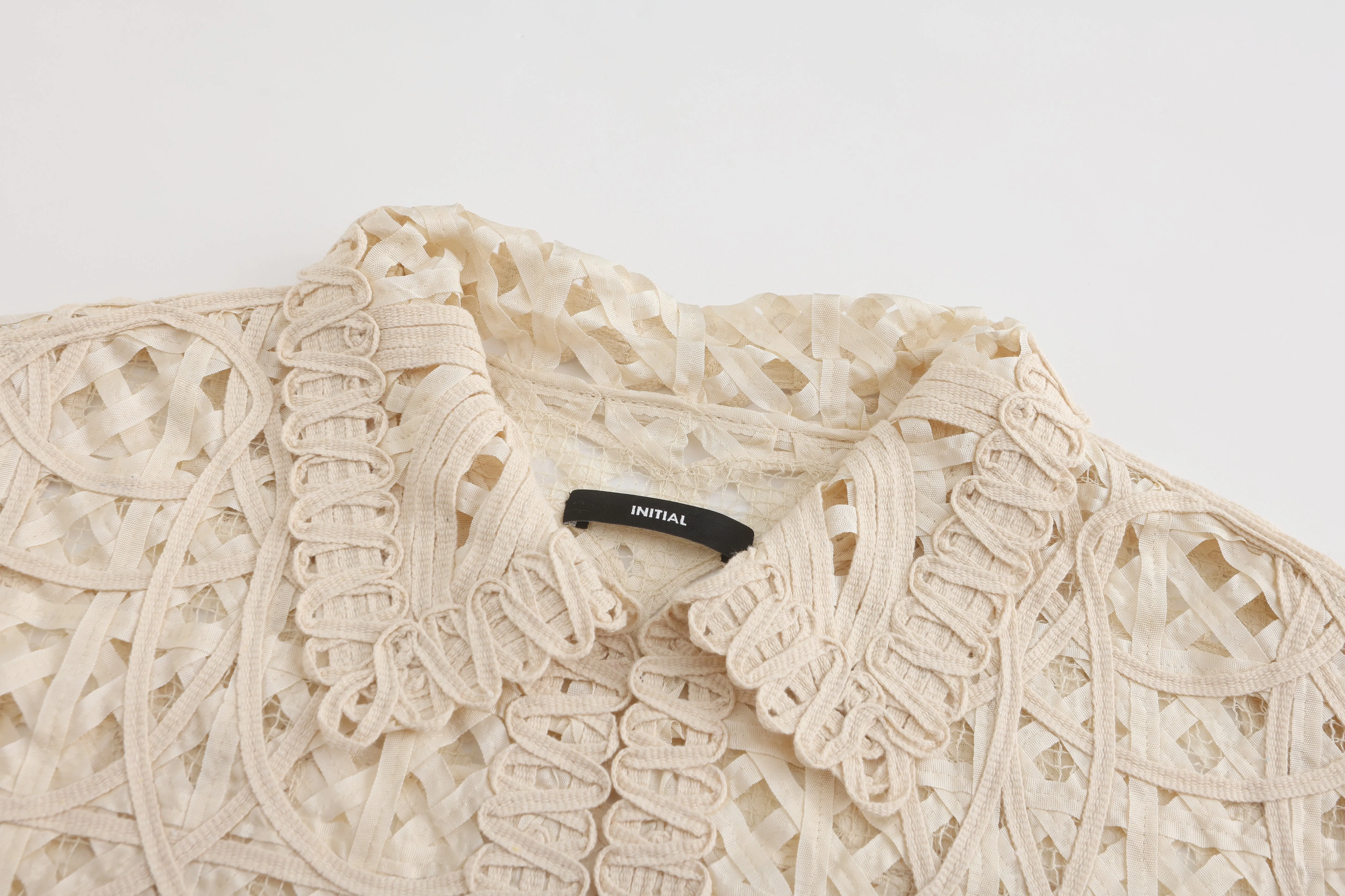 Cord Embroidery Shirt