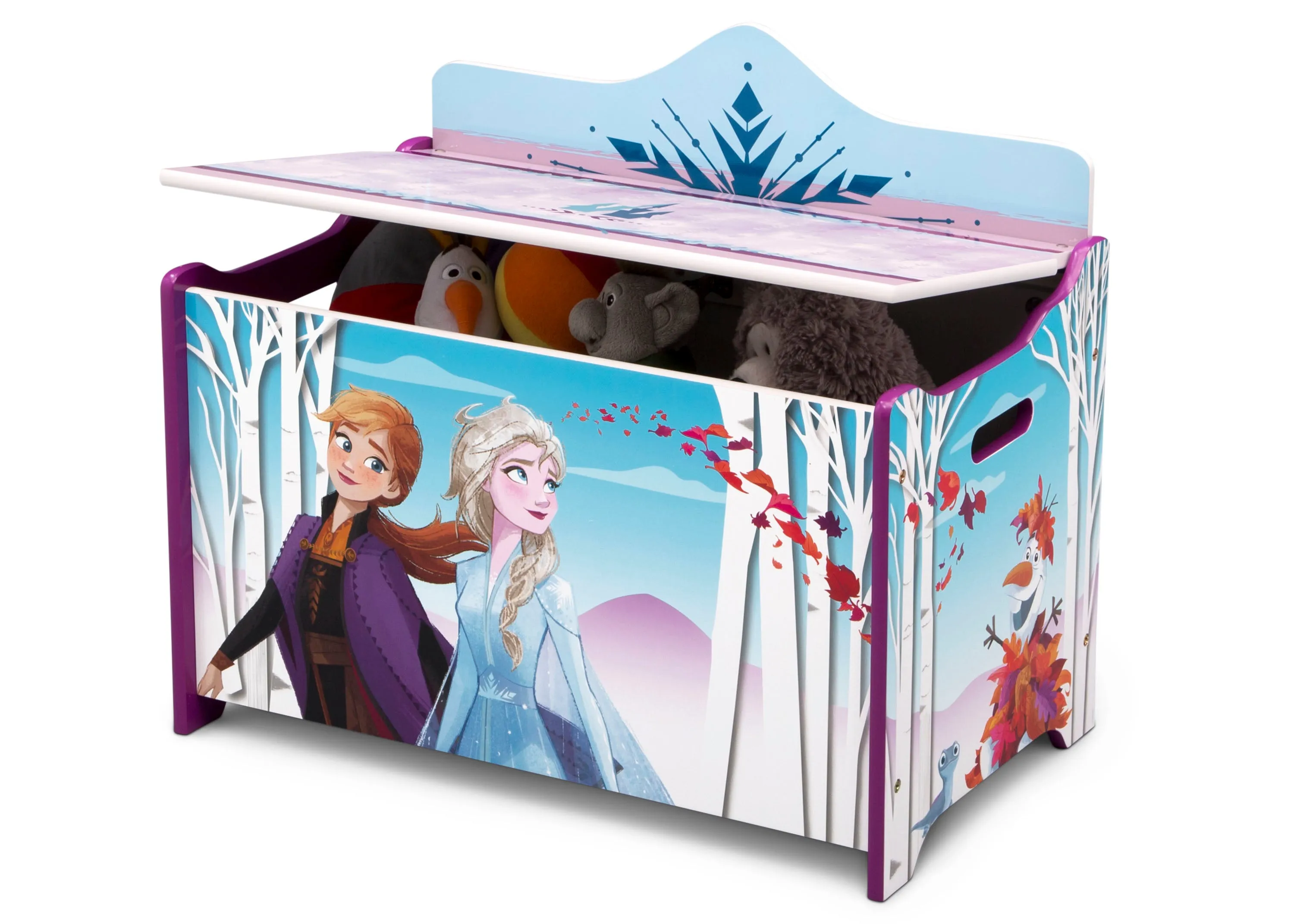 Disney Frozen 2-Piece Toddler Bedroom Set - Includes Toddler Bed and Deluxe Toy Box